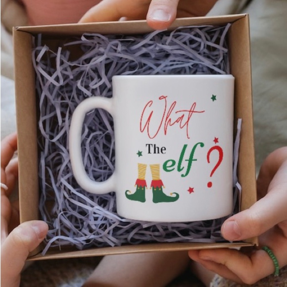 "What the Elf? Fun and Quirky Mug for the Holiday Season!"